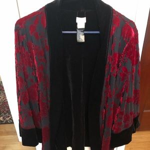 Reversible velvet jacket